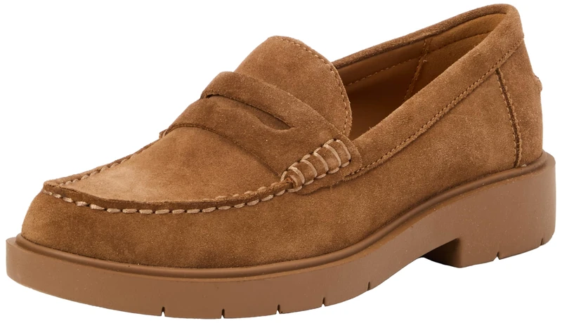 Geox Women's D Spherica Ec1 AMoccasin, Mud, 2.5 UK