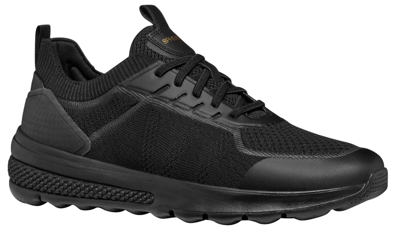 Geox Men's U Spherica Actif Trainers, Black, 6.5 UK