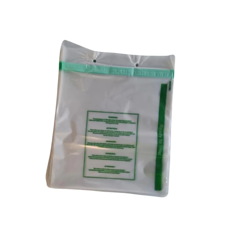 Store Returns Polybag - Clear with perf Hanging strip - Image 1