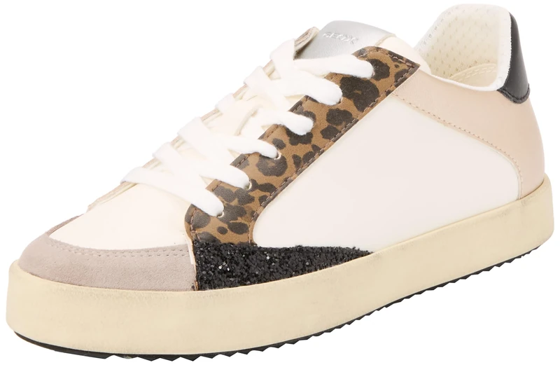 Geox Women's D Blomiee I Trainers, Optic White Mud, 6 UK