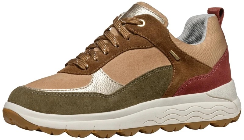 Geox Women's D Spherica 4x4 B ABX Sneaker, Musk Old Rose, 5 UK