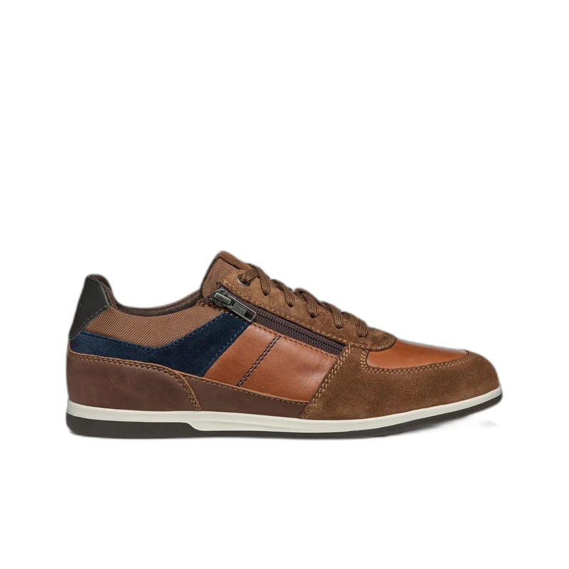 Geox Men's U Renan B Trainers, Browncotto Navy, 11 UK