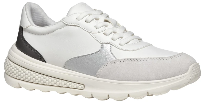 Geox Women's D Activart B Trainers, White, 4 UK