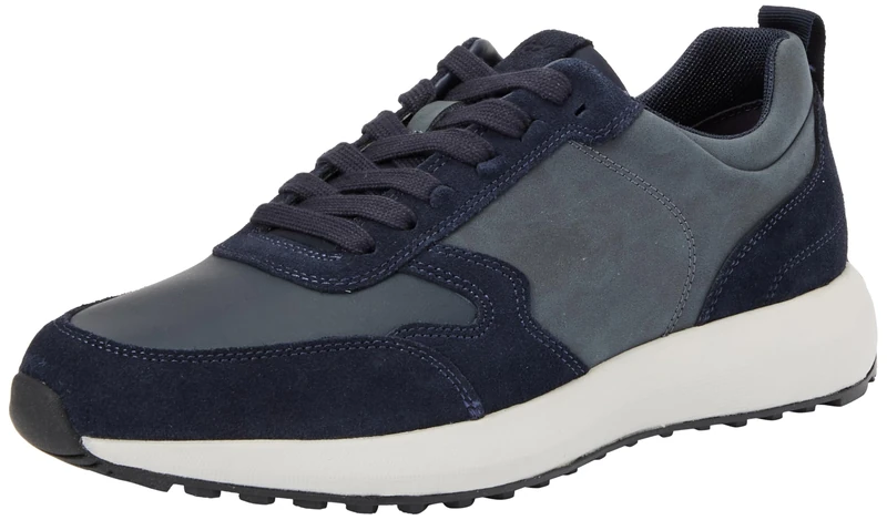 Geox Men's U Volpiano A Sneaker, Navy, 11 UK