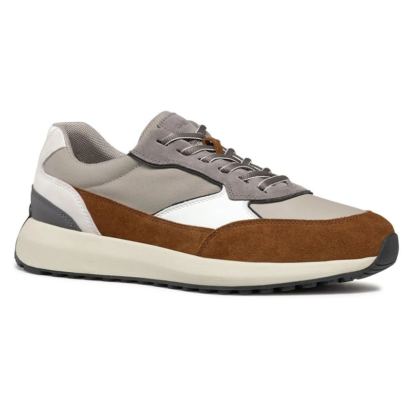 Geox Men's U Volpiano ASneaker, browncotto Skirt, 10 UK
