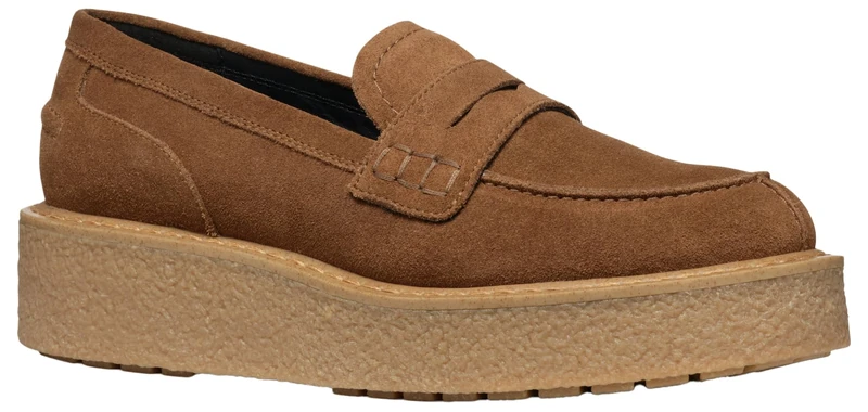 Geox Women's D Elidea A Moccasin, Dk Camel, 4 UK