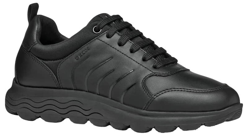 Geox Women's D Spherica B Trainers, Black, 6 UK