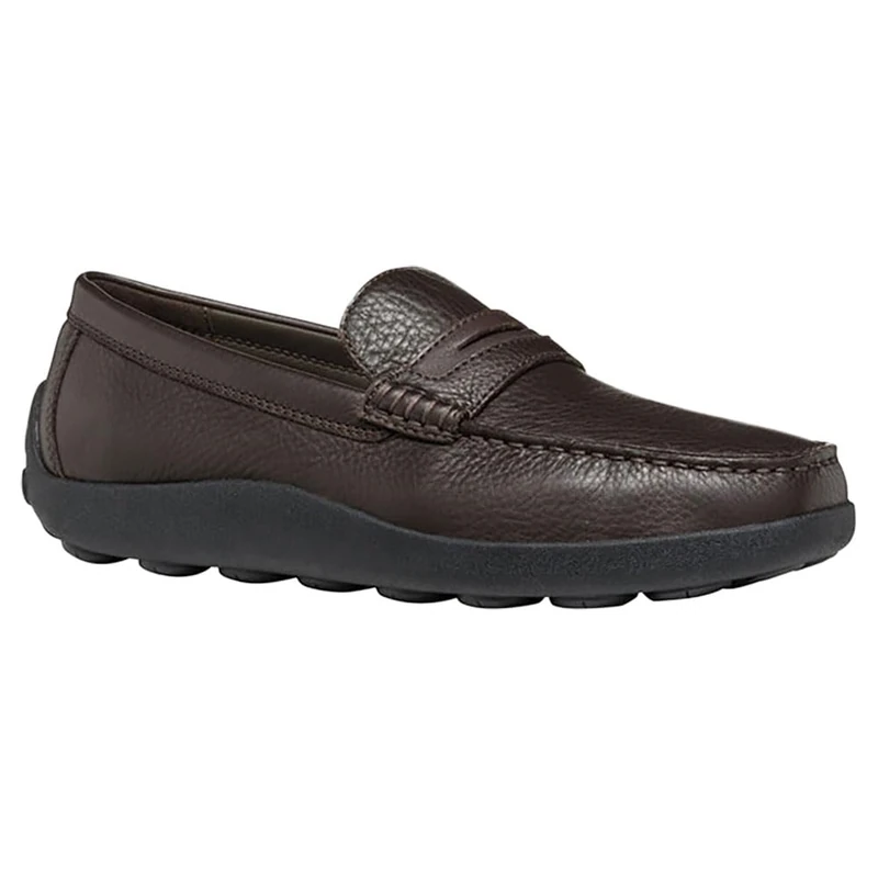 Geox Men's U Spherica Ec14 A Moccasin, Coffee, 7 UK