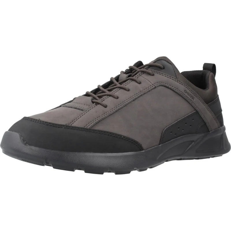 Geox Men's U Sanzio C Trainers, Dk Coffee Black, 6.5 UK