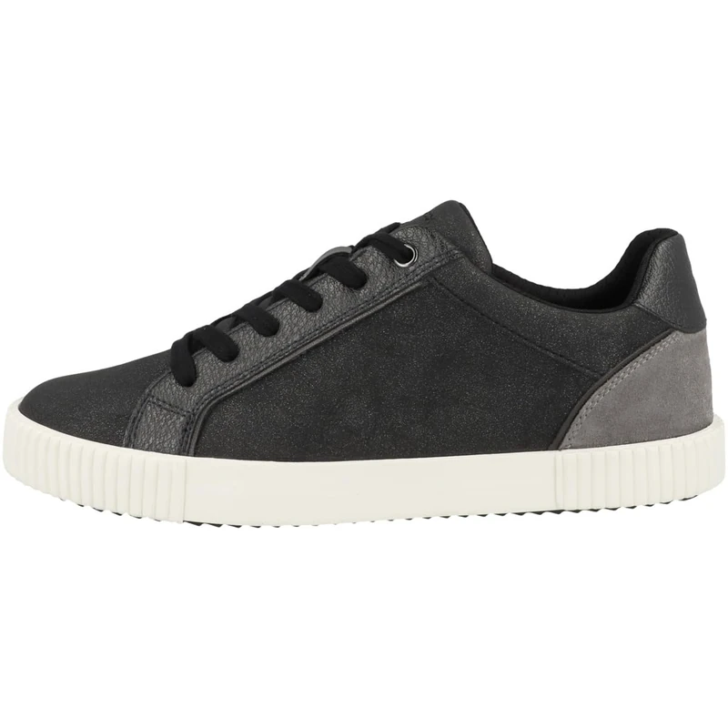 Geox Women's D Blomiee C Trainers, Black Dk Grey, 3 UK
