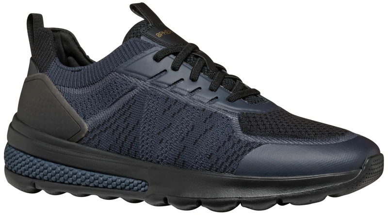 Geox Men's U Spherica Actif Trainers, Navy Black, 10.5 UK