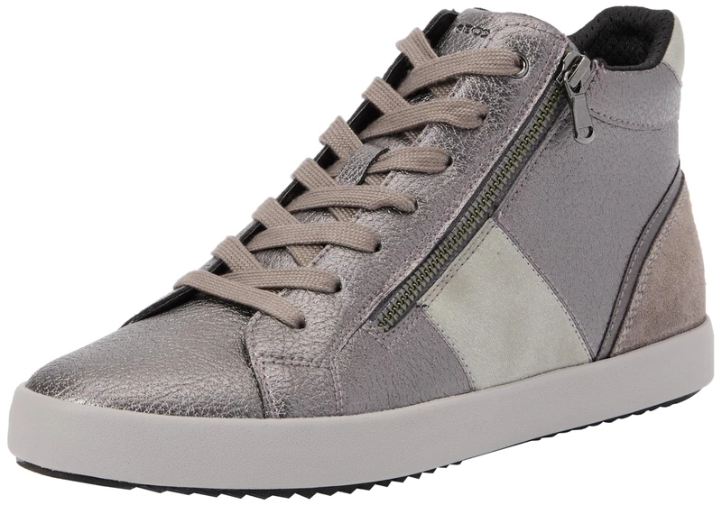 Geox Women's D Blomiee DSneaker, Dark Grey, 2.5 UK