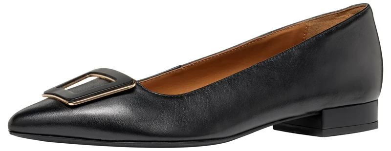 Geox Women's D Charyssa C Ballet Flat, Black, 4 UK
