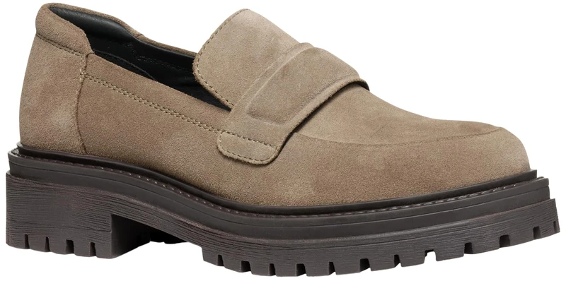 Geox Girls D Iridea AMoccasin, Taupe, 4 UK