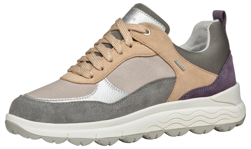 Geox Women's Spherica 4x4 B ABX Trainers - Dk Grey Purple
