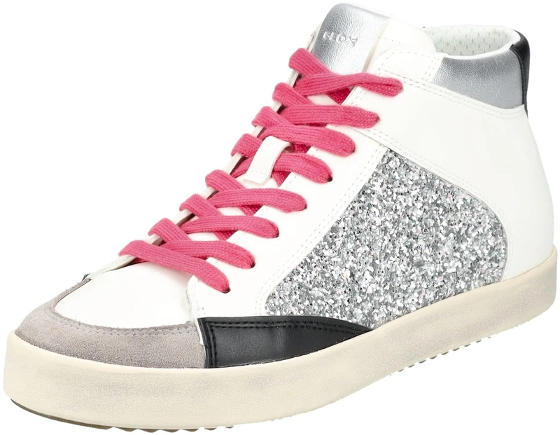 Geox Women's D Blomiee H Trainers, Silver Rock, 4 UK