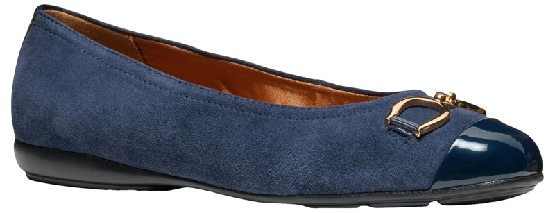 Geox Women's D Annytah A Ballet Flat, Dk Jeans Navy, 6 UK