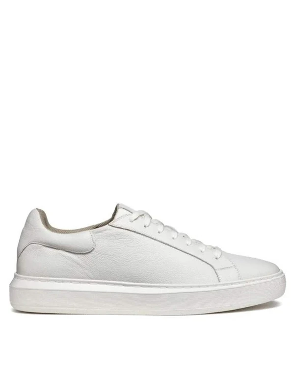 Geox Men's U Deiven D Sneaker, White, 9 UK