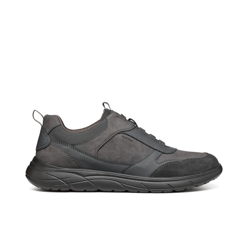 Geox Men's U Portello B Trainers, Graphite, 10.5 UK