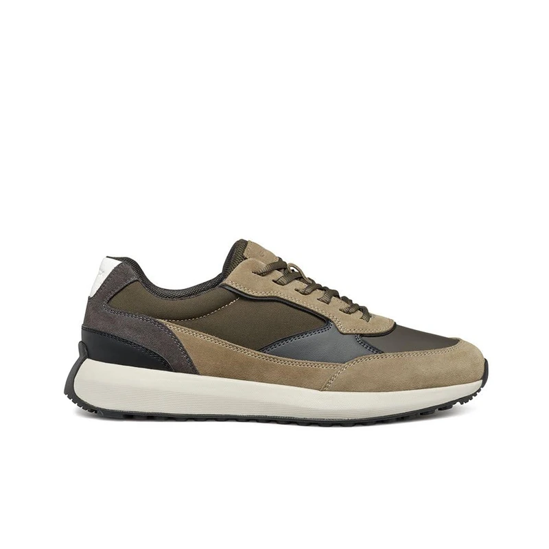 Geox Men's U Volpiano ASneaker, Musk Military, 10 UK