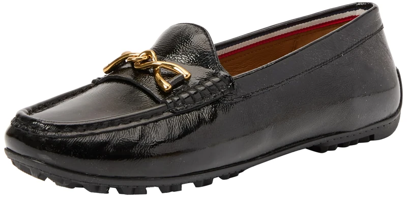 Geox Women's D Kosmopolis +Grip WMoccasin, Black, 6 UK