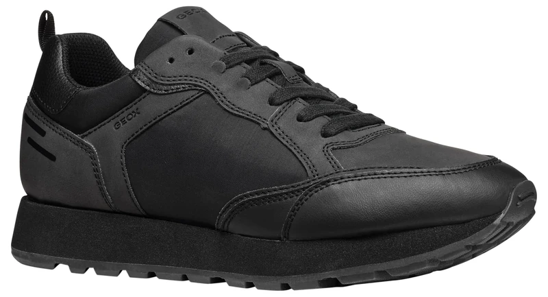 Geox Men's U Partenio B Trainers, Black, 6 UK