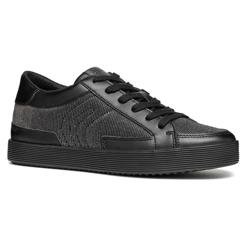 Geox Women's D Blomiee B Trainers, Black, 4 UK