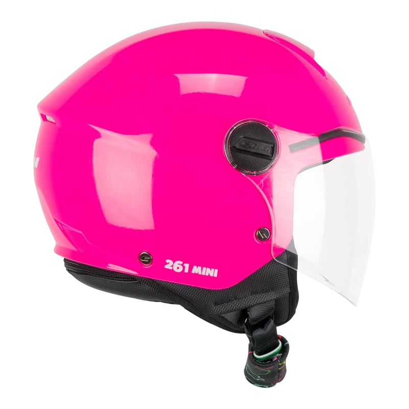 CGM Open Face Young Helmet, 261A MINI MONO Fuchsia, YXL (53-54 cm)