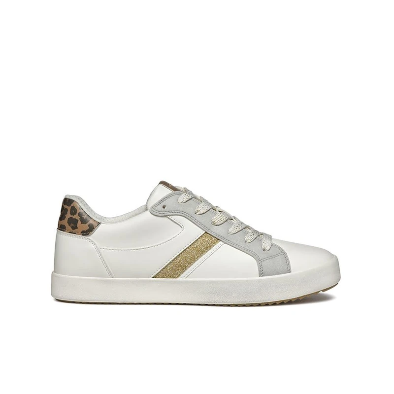 Geox Women's D Blomiee C Trainers, Optic White Silver, 2.5 UK - Image 1