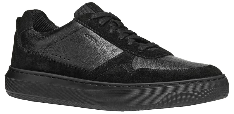 Geox Men's U Deiven ASneaker, Black, 10 UK