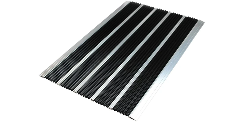 Outdoor Entrance Carpet Office Depot Outdoor PVC, Black Nylon 600 x 390 x 390 mm - Image 1