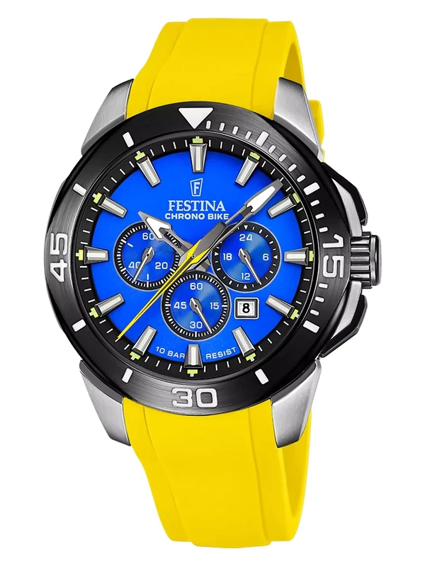 Festina Chrono F20642/D Silicone Bike Watch, Classic