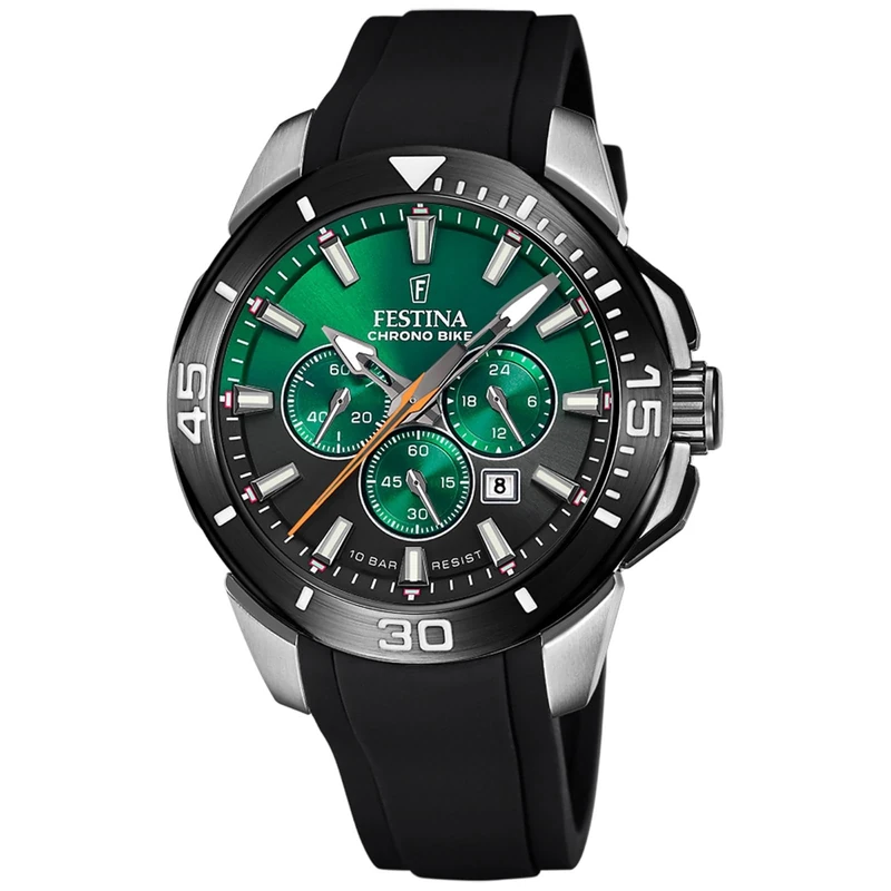 Festina Chrono Bike F20642/C Silicone Watch Black, Classic - Image 1