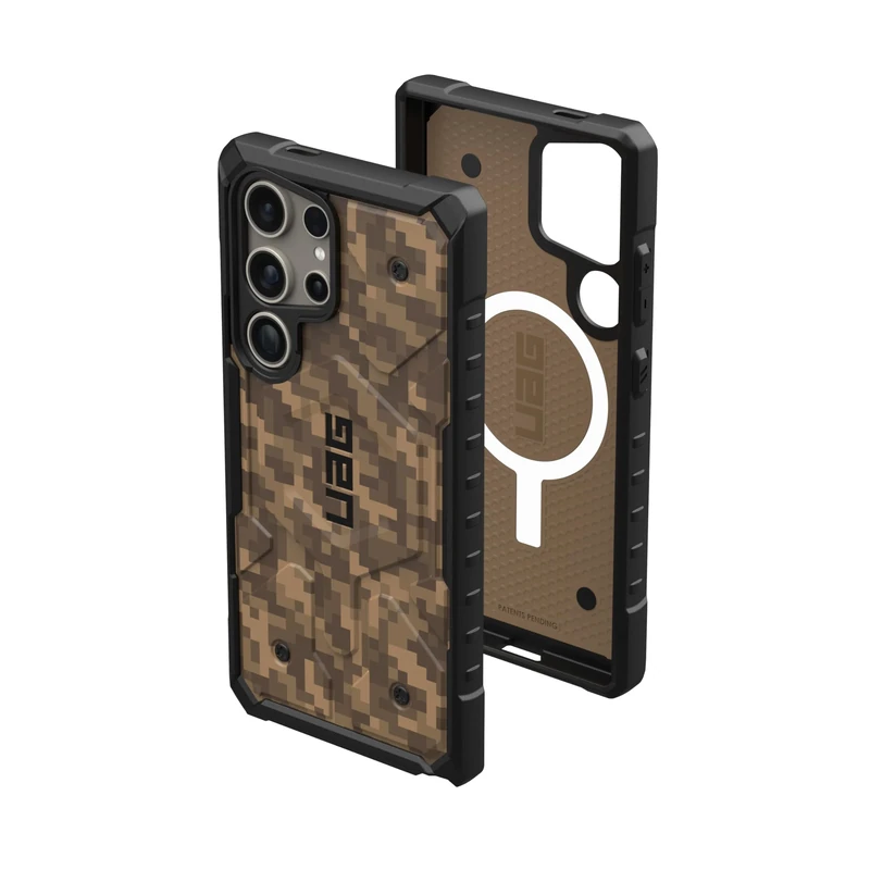 URBAN ARMOR GEAR UAG Designed for Samsung Galaxy S24 Ultra Case 6.8" Pathfinder SE Digi Camo Dark Earth, Magnetic Charging Rugged Military Drop-Proof Impact Resistant Non-Slip Protective Cover