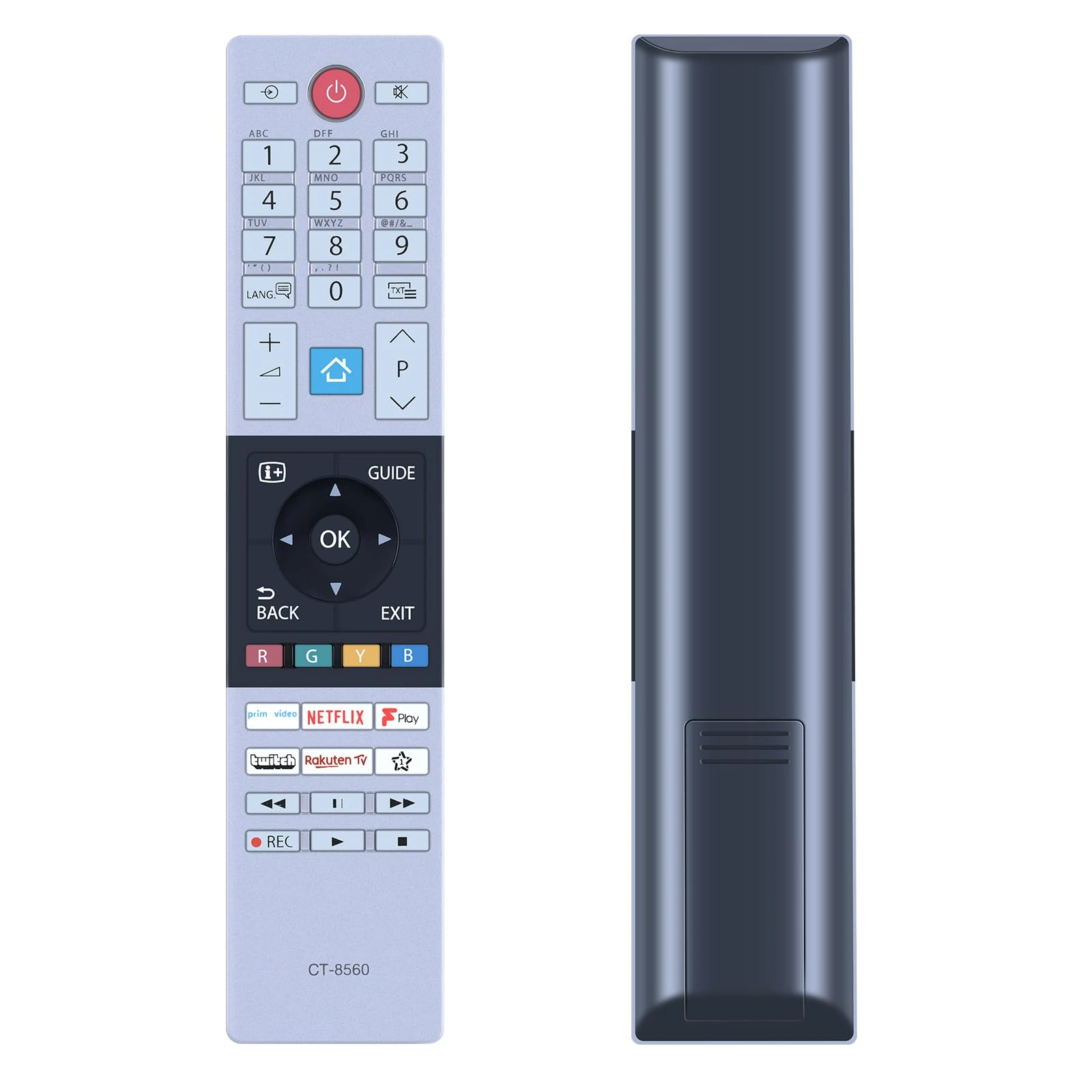 New CT-8560 CT-8561 Remote Control Replacement for Toshiba TV, Compatible With 32LK3C63DB 43UK3C63DB 50UK3C63DB