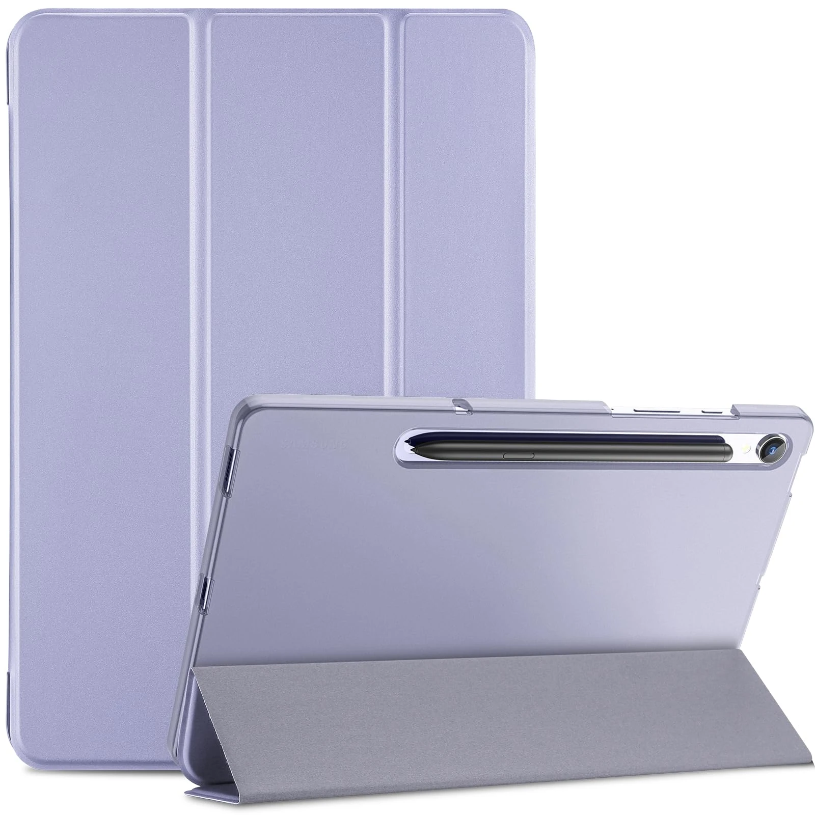 ProCase Smart Case for Galaxy Tab S10 FE 2025/ S9 FE 2023 5G 10.9" SM-X520 X510 X516 X518, Slim Stand Tri-Fold Protective Tablet Cover Support S Pen Charging/Auto Wake/Sleep -Lavender
