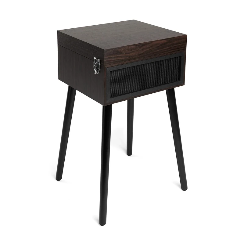 Victrola Liberty – Bluetooth Record Player – 5-in-1 Turntable with Vinyl Stream, FM Radio, USB Playback, Built-in Speakers, Use as Stand or Tabletop Player (Espresso)