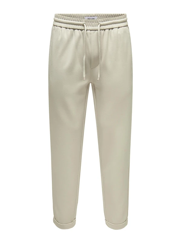 ONLY & SONS Men's Onslinus Crop Tap 0192 Pant Joggers, Silver Lining, XL