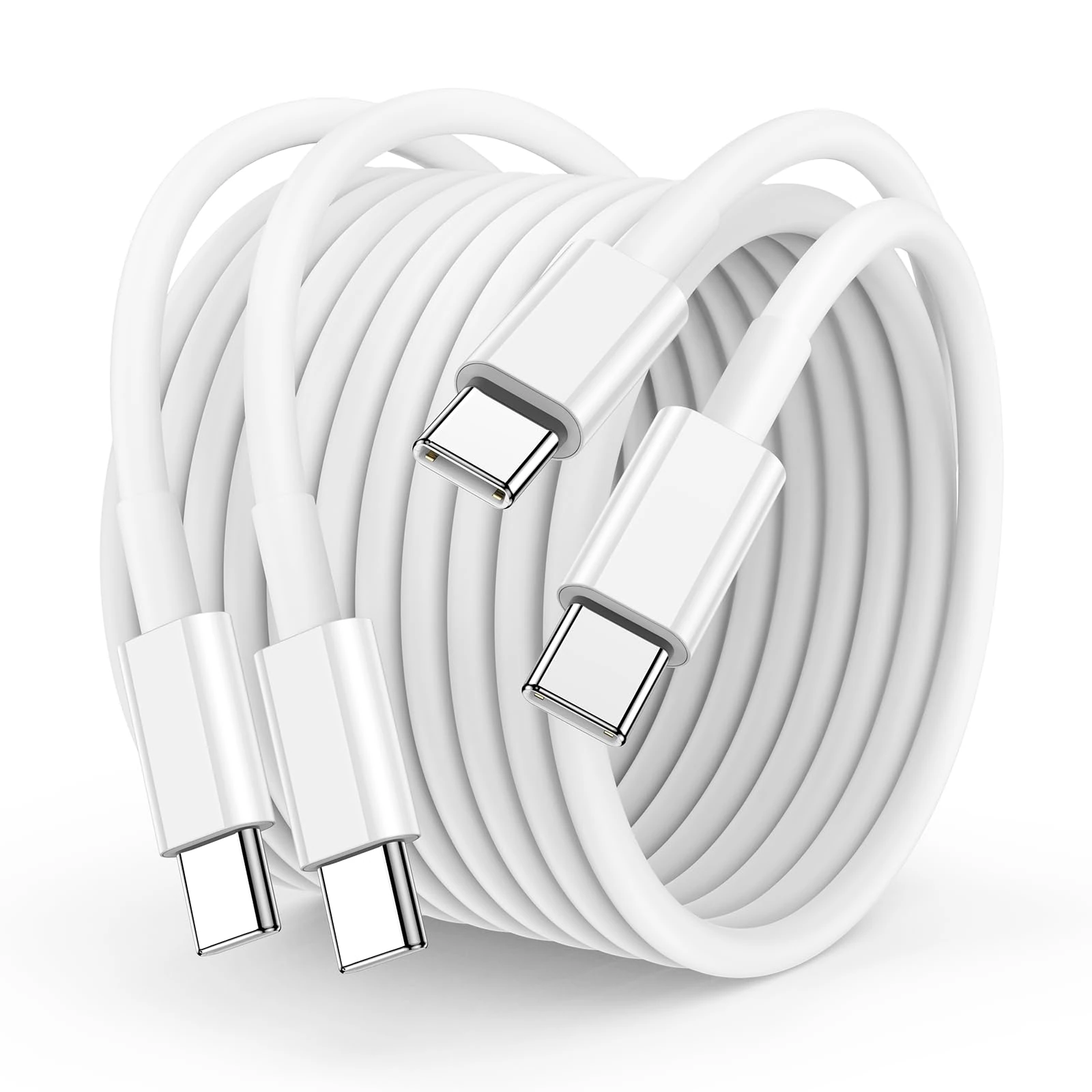 USB C to USB C Charger Cable 3m, 60W Type C Cable Lead Long Fast Charging Power for Apple iPhone 15 Plus/15 Pro Max, MacBook Pro 2021/2020, iPad Pro 12.9/11 inch/Mini/Air 5/4, Samsung, Pixel