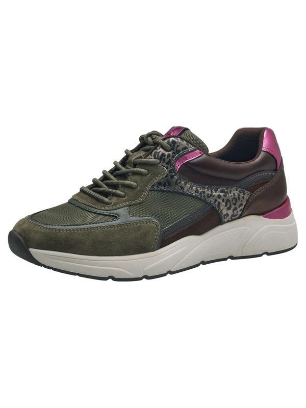 Tamaris Trainers White, Leopard Comb, 4 UK