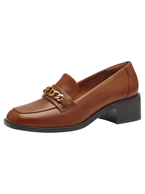 Tamaris Women's Leather Trotteur, Cognac, 6.5 UK