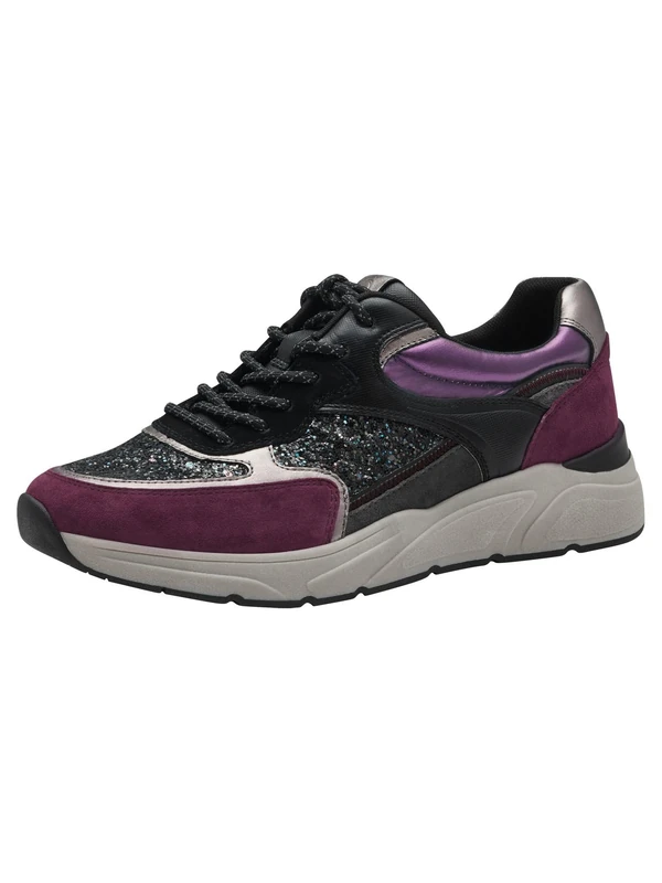 Tamaris Women' 1-23745-43 Sneaker, Purple Combined, 4 UK