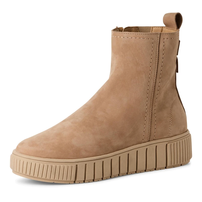 Tamaris Women's Leather Ankle Boots, camel, 7.5 UK