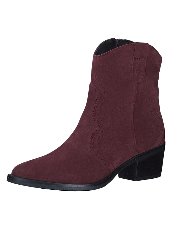 Tamaris Ankle Boots 1-25702-42 Wide, Merlot, 5 UK