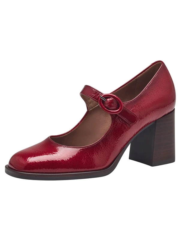 Tamaris Women' 1-24440-41 Pump, Red Patent, 3.5 UK