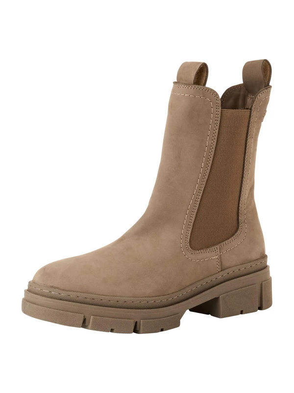 Tamaris Women' 1-25901-41 Chelsea Boot, Dune Nubuc, 6.5 UK