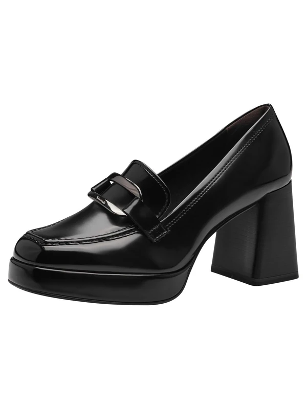 Tamaris Women' 1-24443-43 Loafer, Black Brush, 3.5 UK