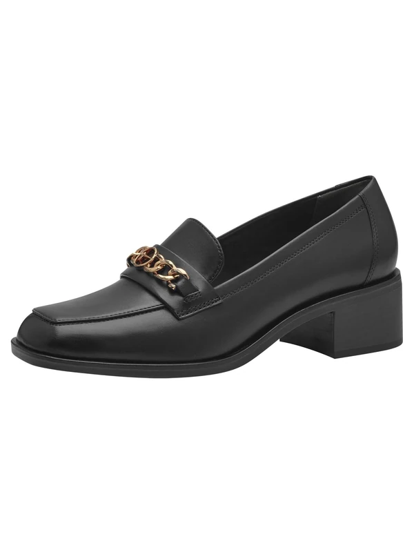 Tamaris Women's Leather Trotteur, Black, 4 UK