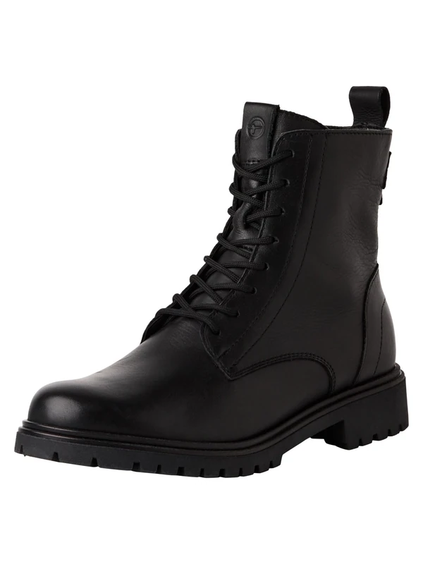 Tamaris Women's Flat Boots, black, 37 EU