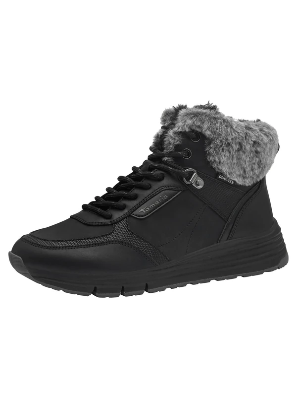Tamaris Women' 1-26251-43 Fashion Boot, Plain Black, 7.5 UK - Image 1
